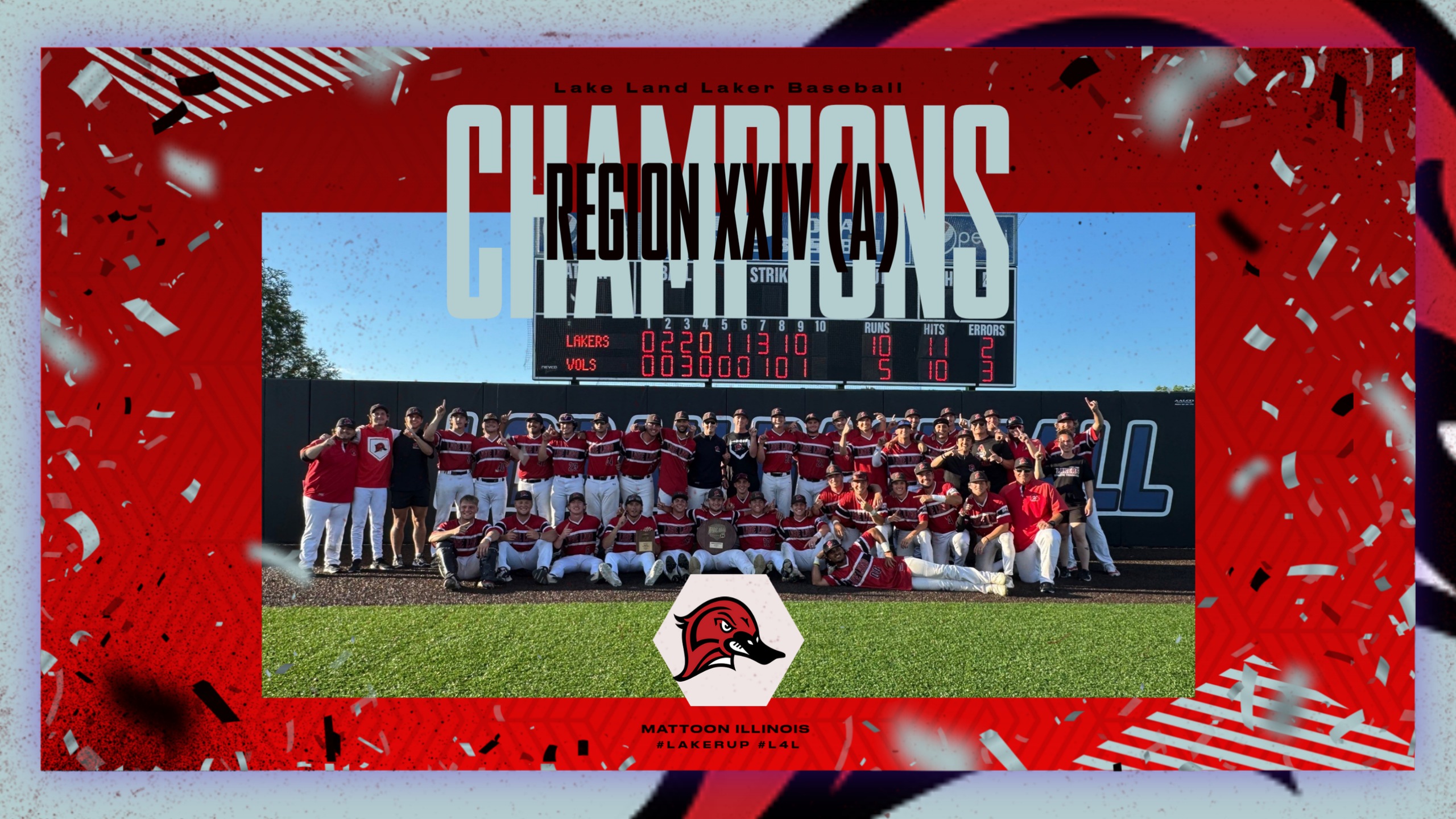Lakers are Region XXIV (A) Champions for the 1st Time Since 1998