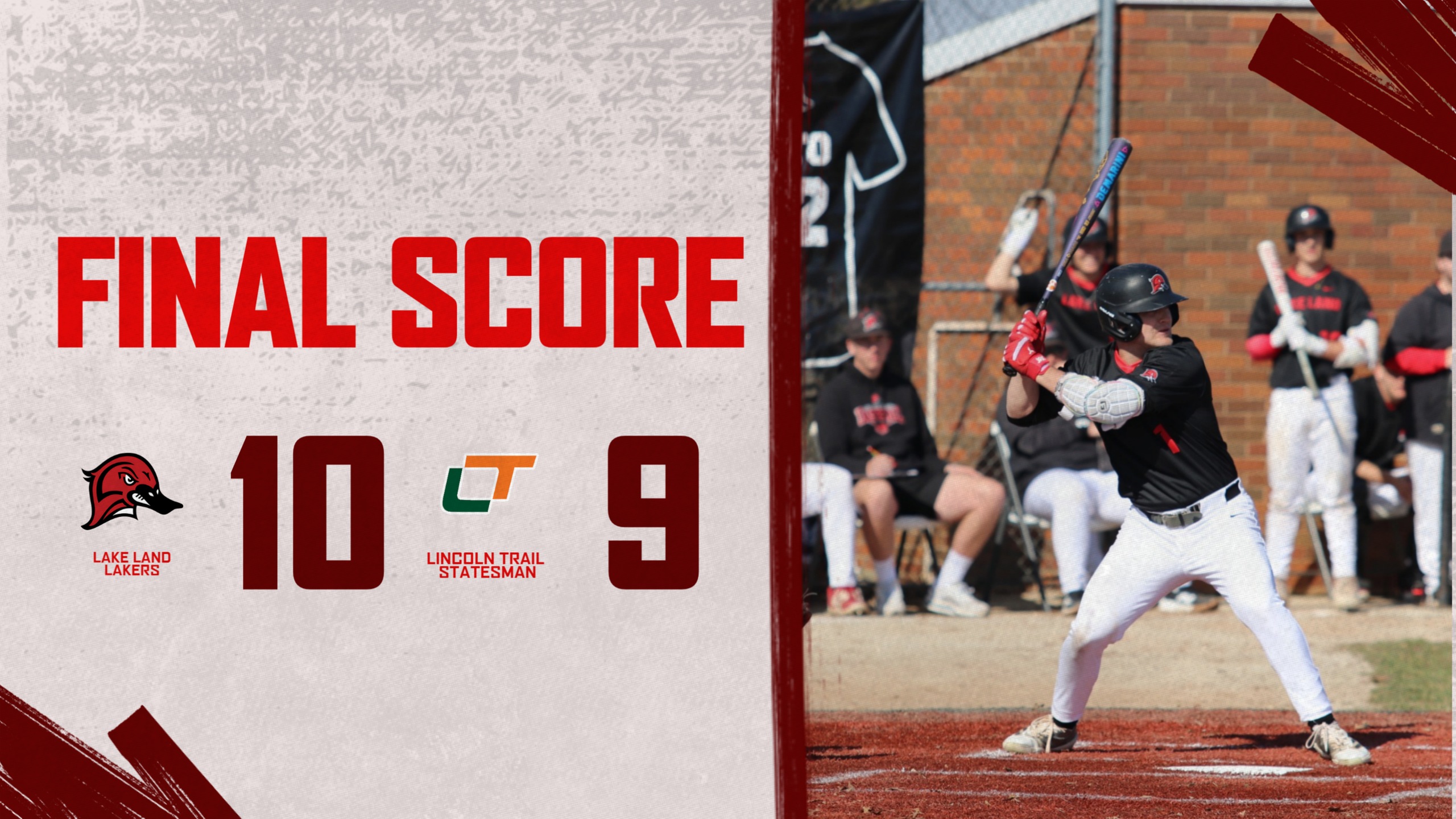 Lakers hold on and take game 1 of this GRAC Baseball Series over the Statesman 10-9