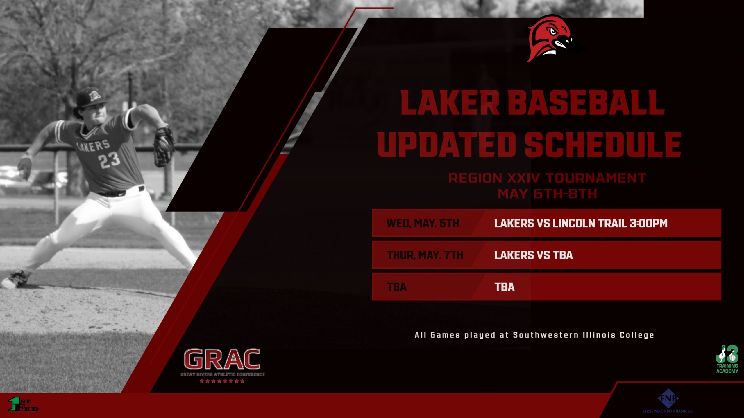 Lakers begin the Region XXIV Tournament in Belleville, Illinois as they take on Lincoln Trail