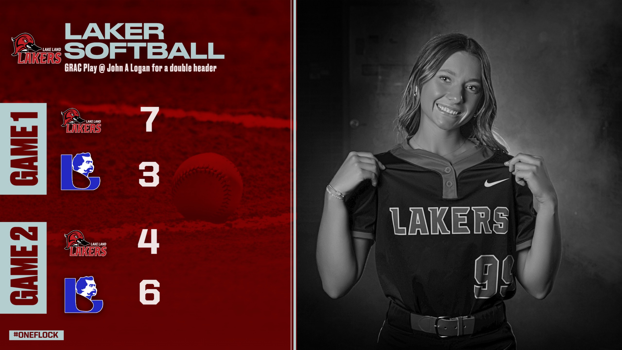 Lakers Split the day vs the Volunteers of John A Logan